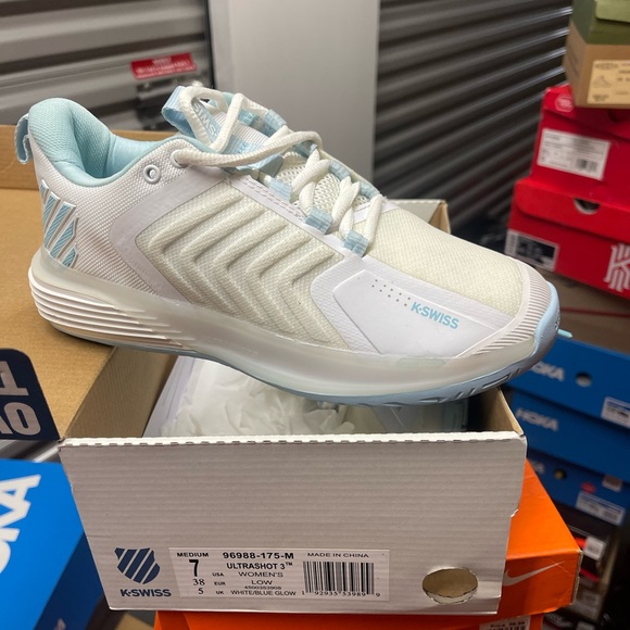 K-Swiss Shoes - K-SWISS tennis shoes for women size 7 white blue